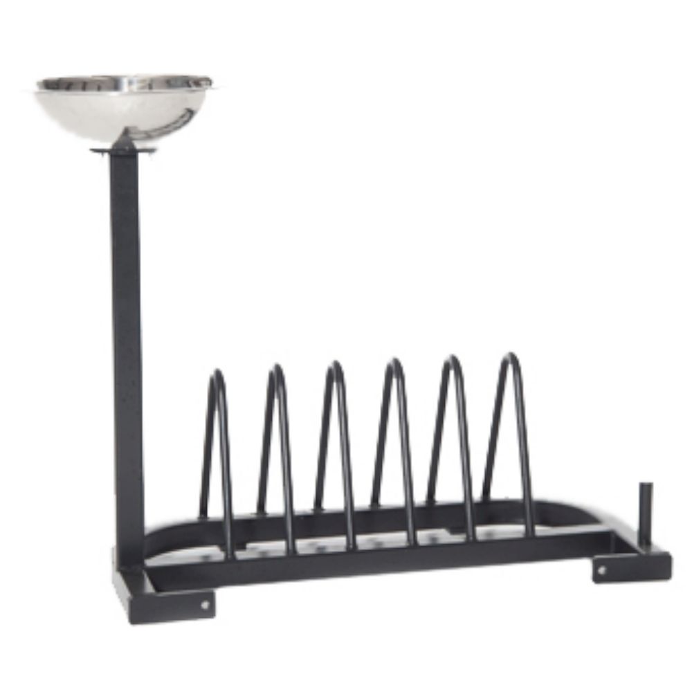Pro Maxima PL-505 Bumper Plate Storage w/ Chalk Holder Platform Attachment