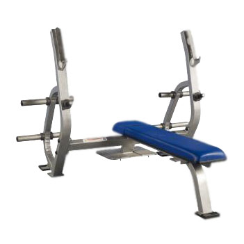 Pro Maxima PLR-150 Olympic Bench Press w/ Spotter Stand and Weight
