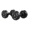 Urethane Cardio Dumbbell - 8 lbs Pair, Black/Gray