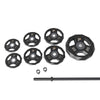 ProElite Pump Set Gray - 6 plates, 1 bar, 2 Lock-Jaw collars