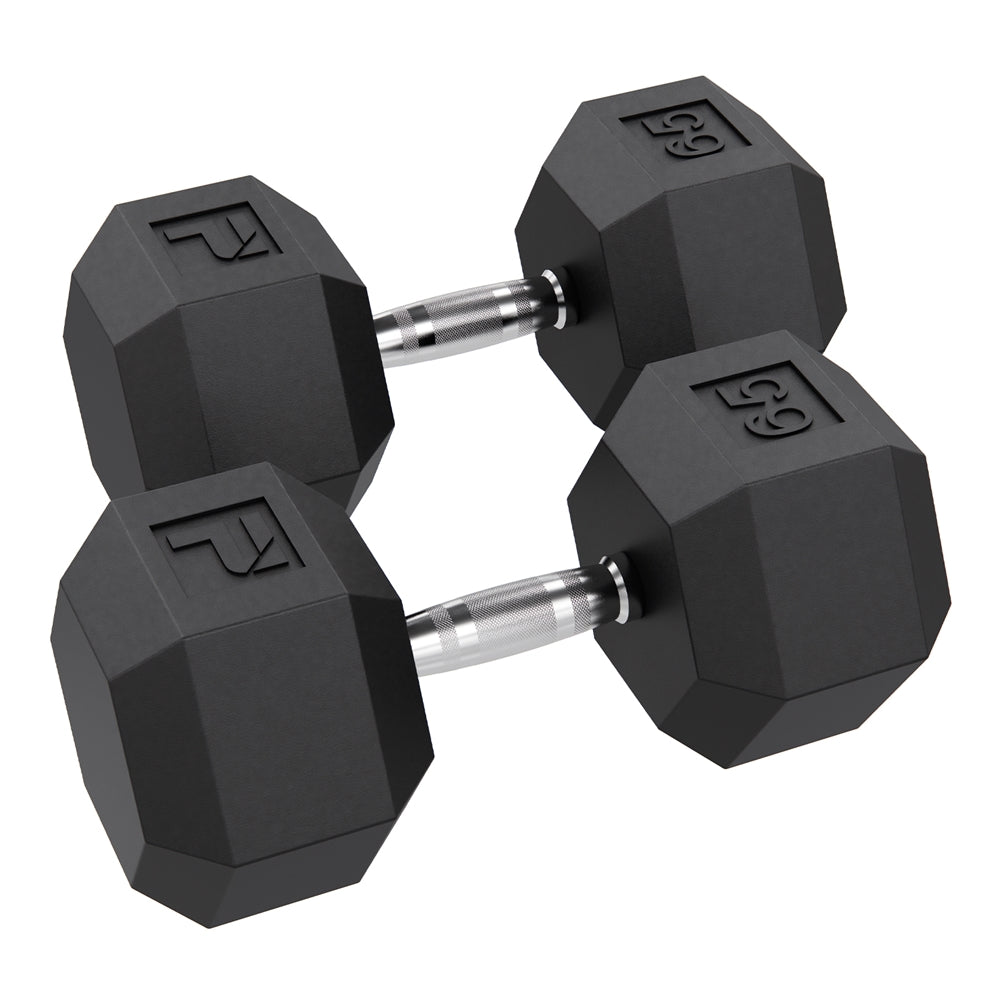 Rubber Coated Hex 25 Lb Dumbbell Set Walmart Rubber Coated Hex