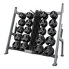 ProElite Pump Set Gray 20 set with Rack- Black rack, black and gray pump set - lock-jaw collars