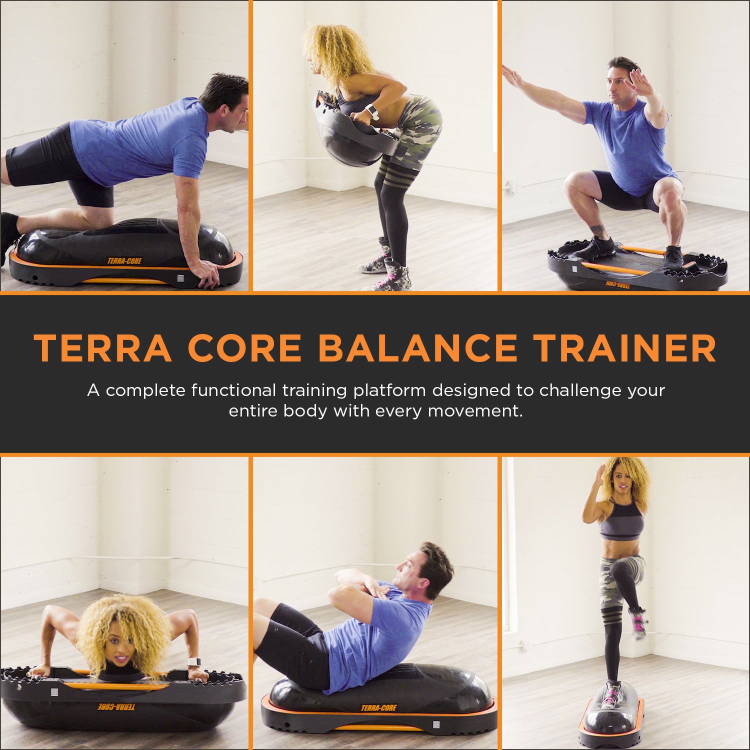 Terra-Core Balance Trainer | Air-Filled Aerobic Step | Multi-Use