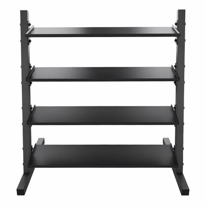 Neoprene/Vinyl Dumbbell 4-Tier Storage Rack