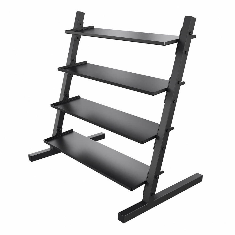 Neoprene/Vinyl Dumbbell 4-Tier Storage Rack