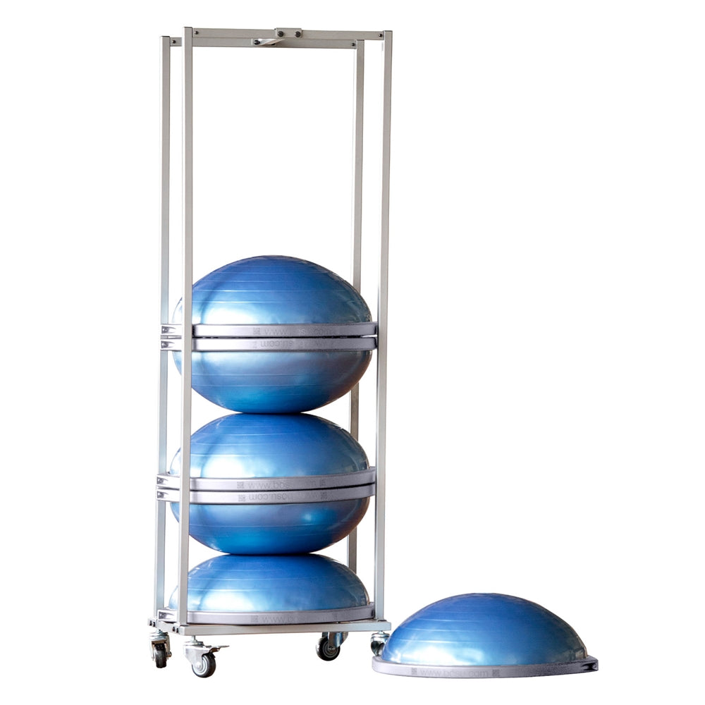 Small Storage Rack for BOSU PRO - Rack with 6 BOSU Pros, Gray