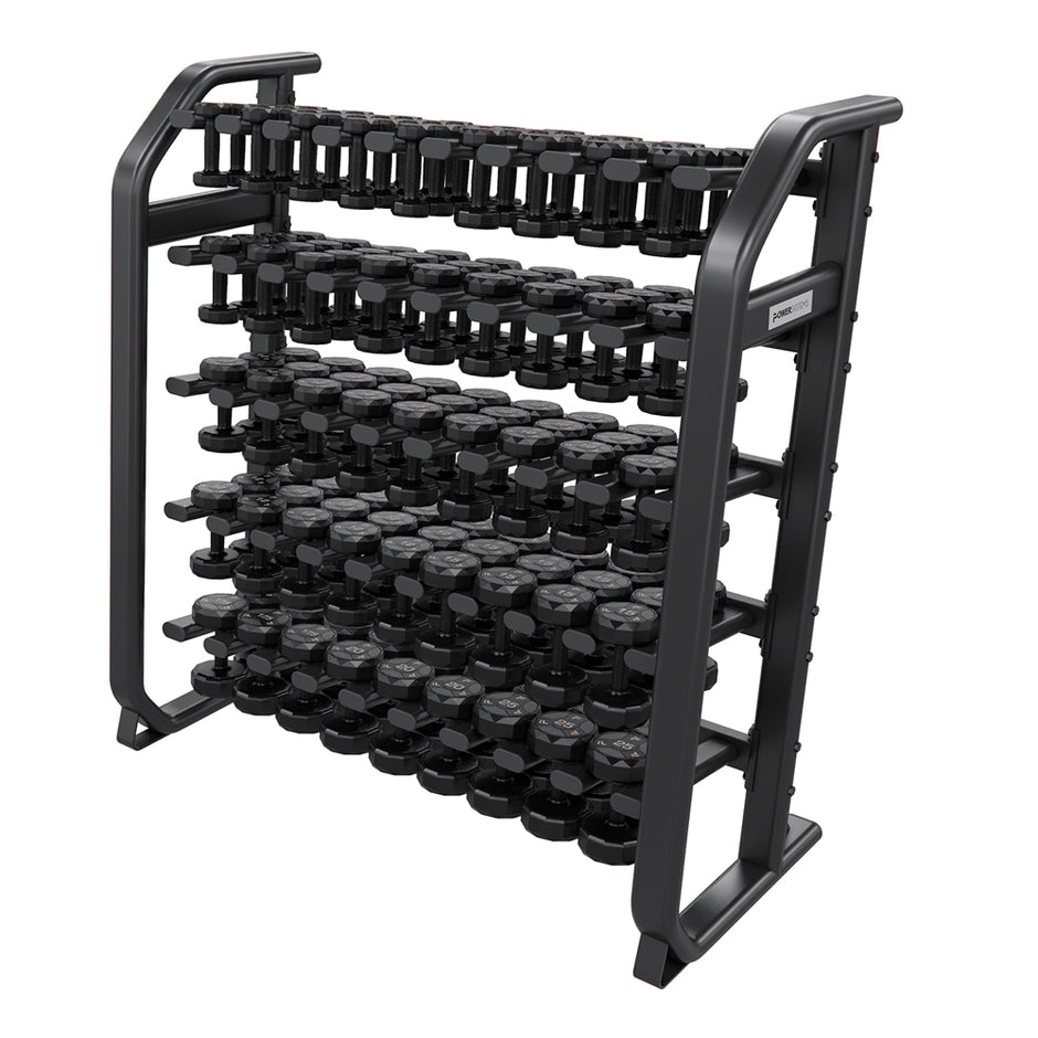 Dumbbell Shelves for neoprene and vinyl weights | Floor | Steel | Power ...
