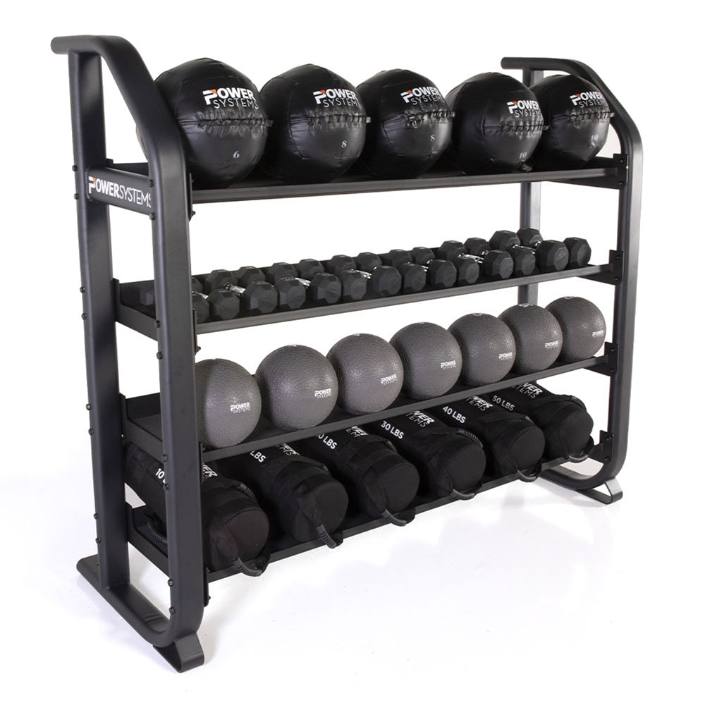 Weight Rack Multi Purpose Multi-Purpose Gym Rack | Lined Shelves | Power Systems