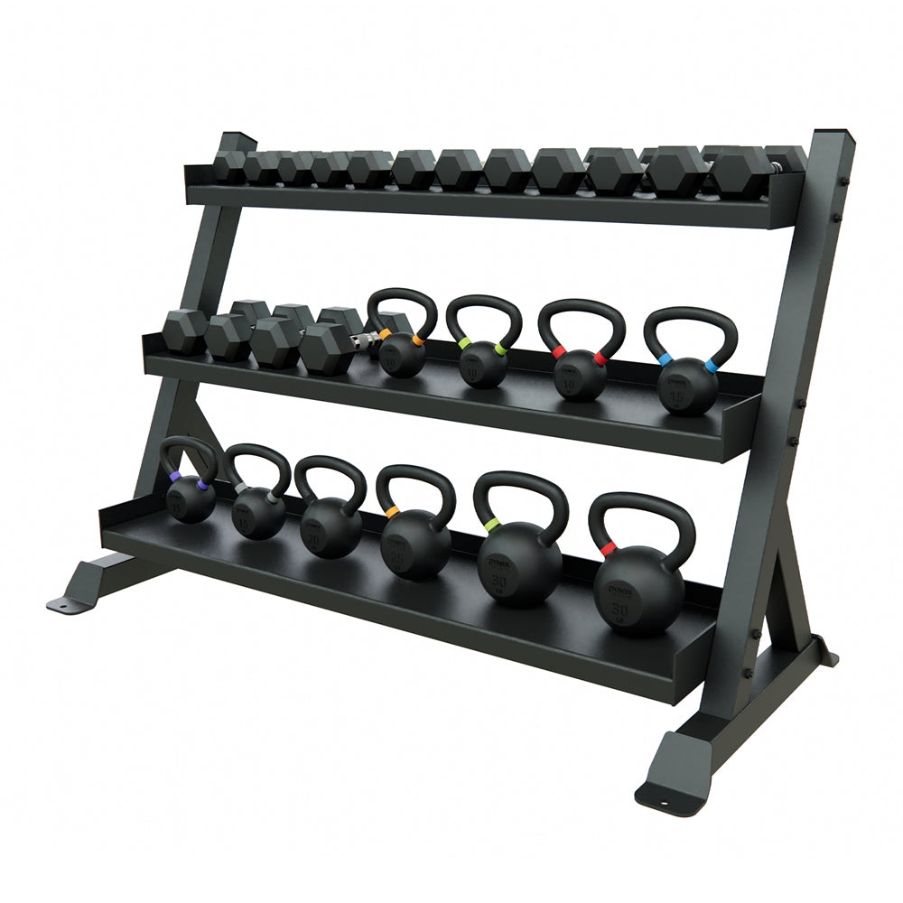 Vinyl Dumbbells | Color-Coded Hand Weights | 1-15 lbs | Power Systems