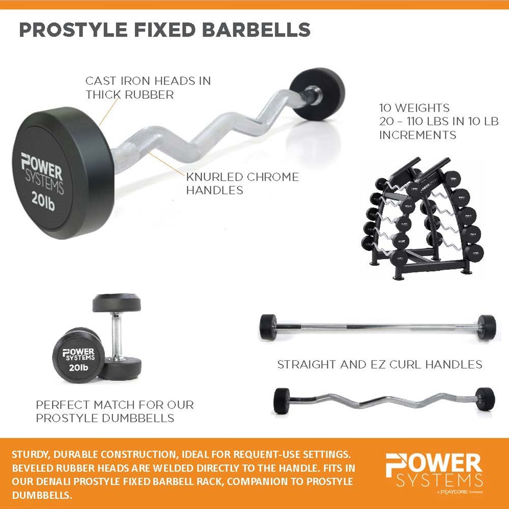 ProStyle Fixed Barbell Straight Handle