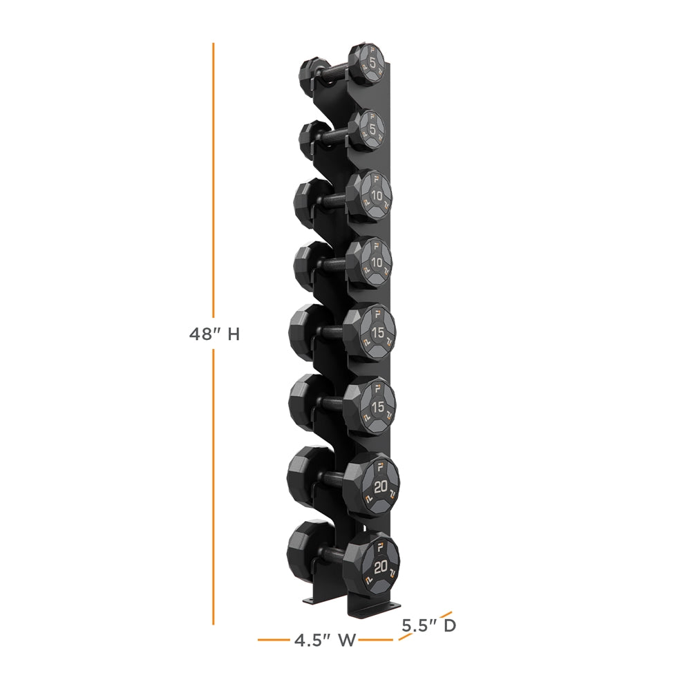 Four Pair Wall Mounted Dumbbell Rack