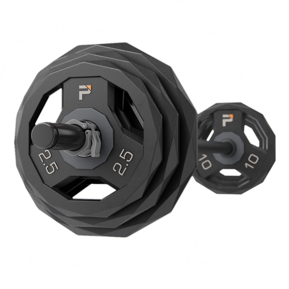 ProElite Pump Cardio Barbell Set | Lock-Jaw Collars | Bar | Plate