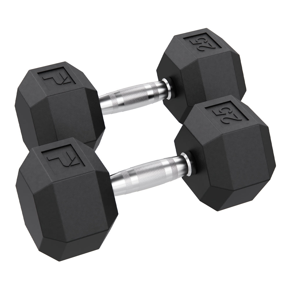 Rubber Hex Dumbbell Pairs