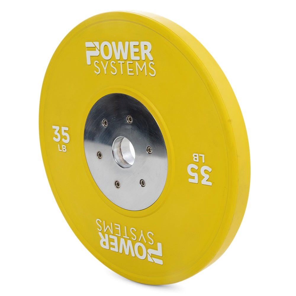 Training Plate Olympic Colors - 35 lbs, Yellow