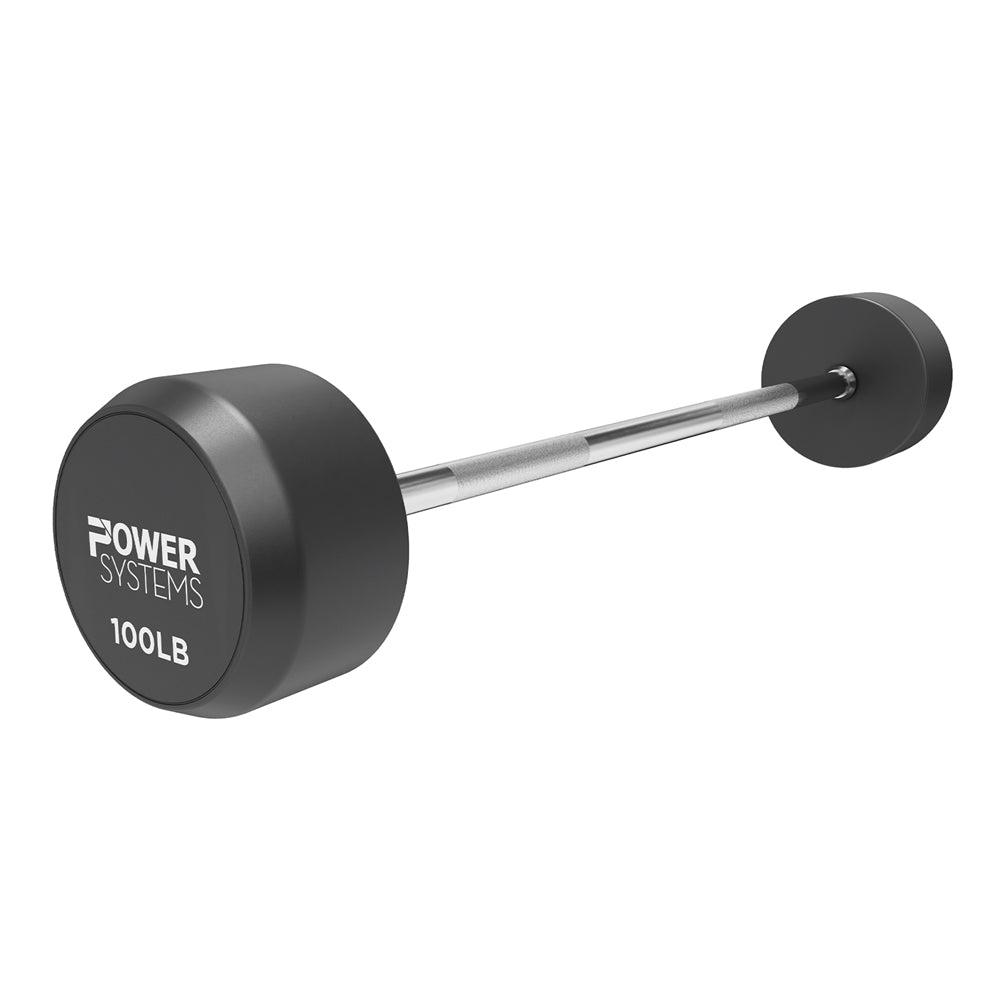 ProStyle Fixed Straight Barbell | Rubber Heads | 20 - 110 lbs