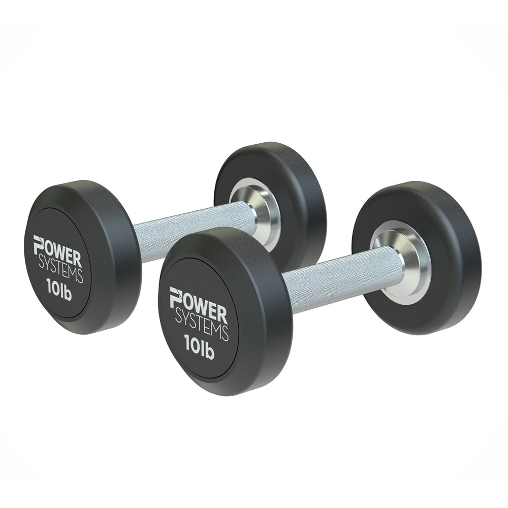 ProStyle Round Rubber Dumbbell - 10 lbs Pair