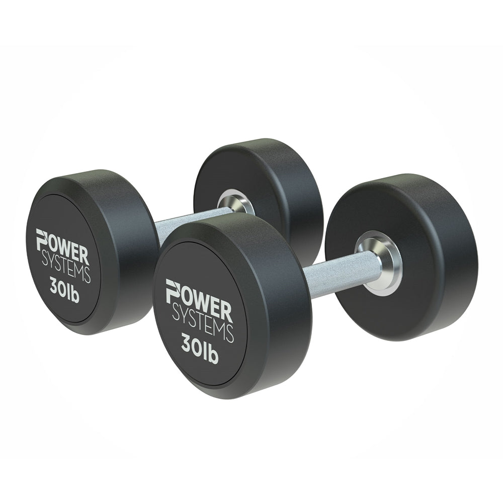 ProStyle Round Rubber Dumbbell - 30 lbs Pair