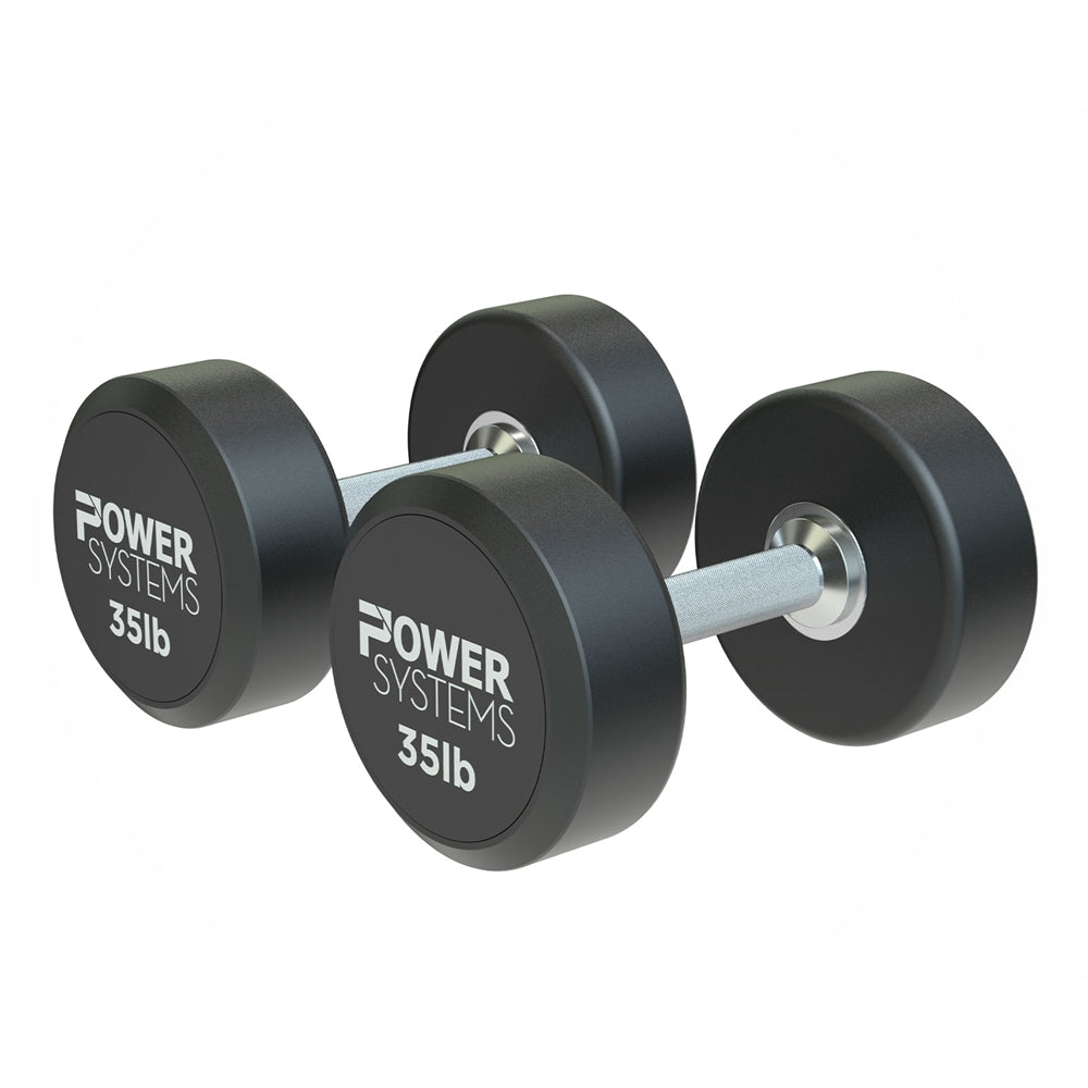 ProStyle Round Rubber Dumbbell - 35 lbs Pair