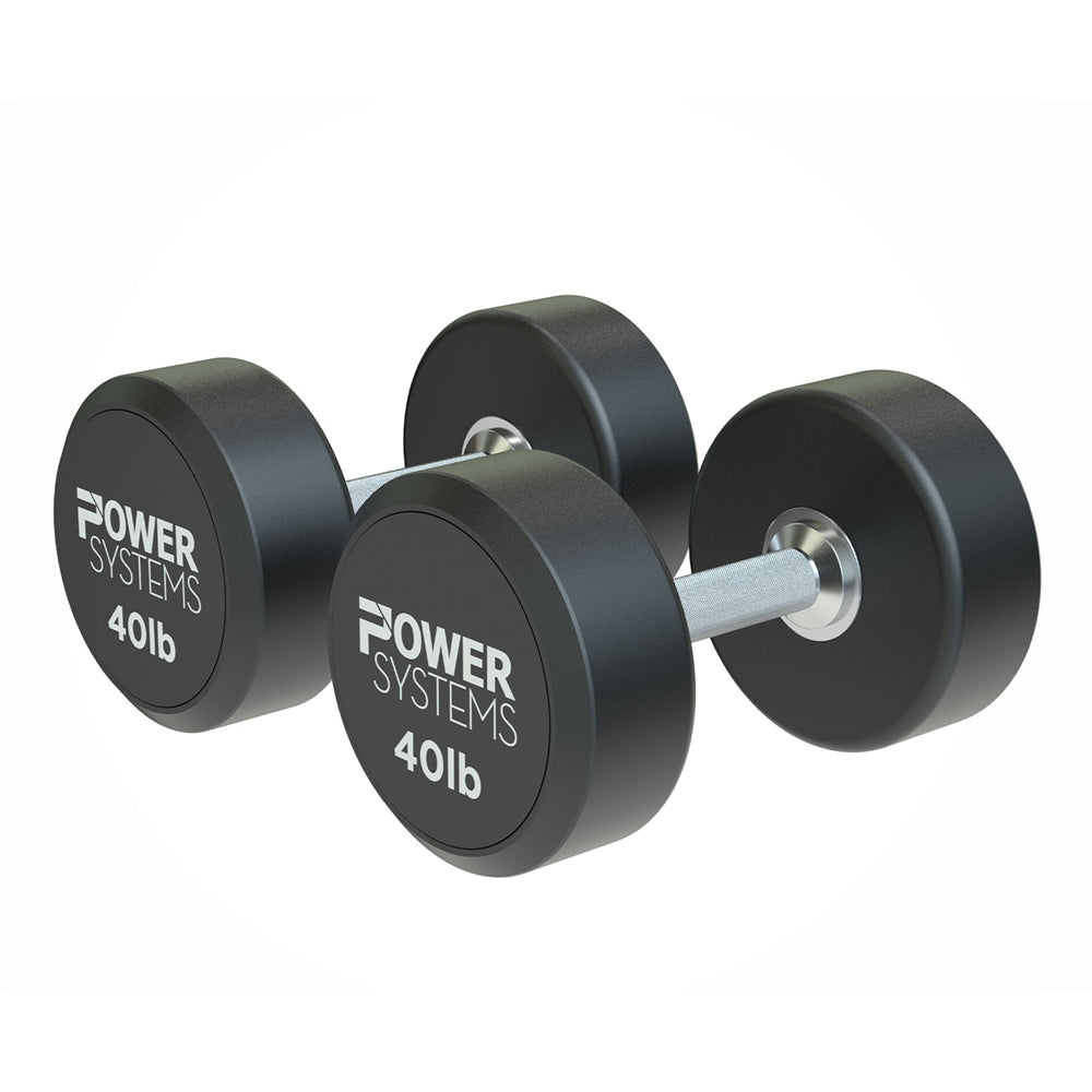 ProStyle Round Rubber Dumbbell - 40 lbs Pair