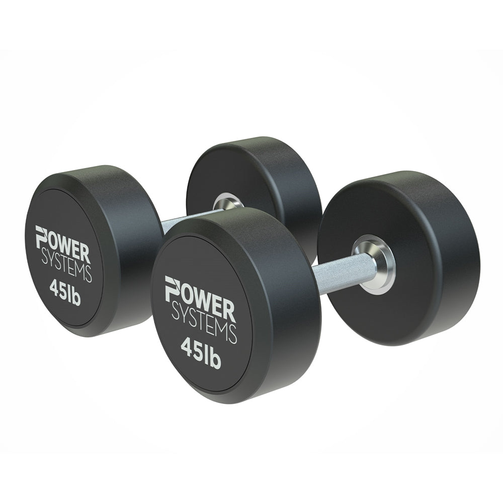 ProStyle Round Rubber Dumbbell - 45 lbs Pair