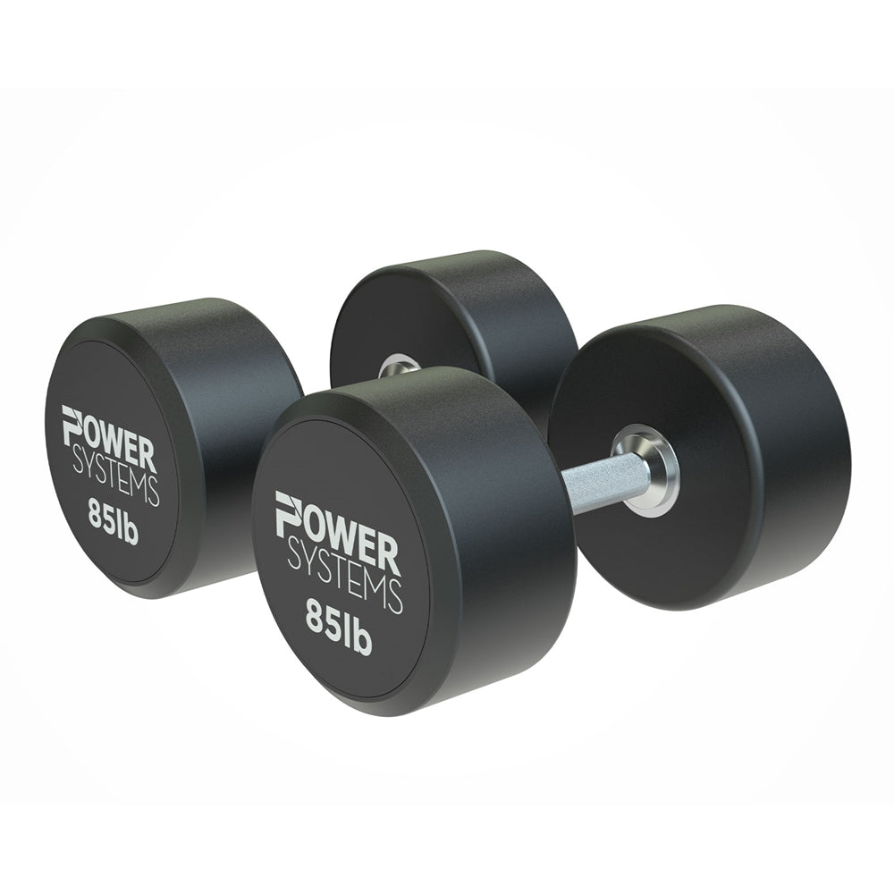 ProStyle Round Rubber Dumbbell - 85 lbs Pair