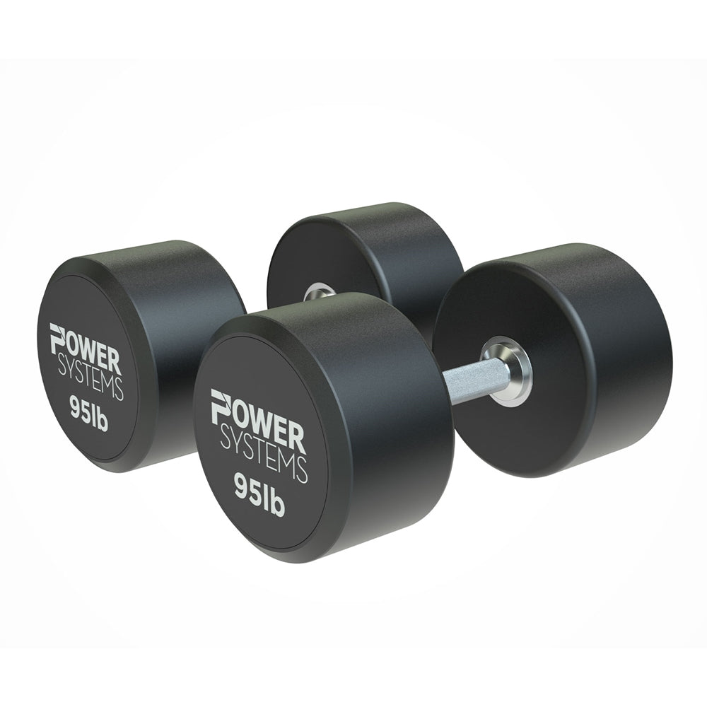 ProStyle Round Rubber Dumbbell - 95 lbs Pair