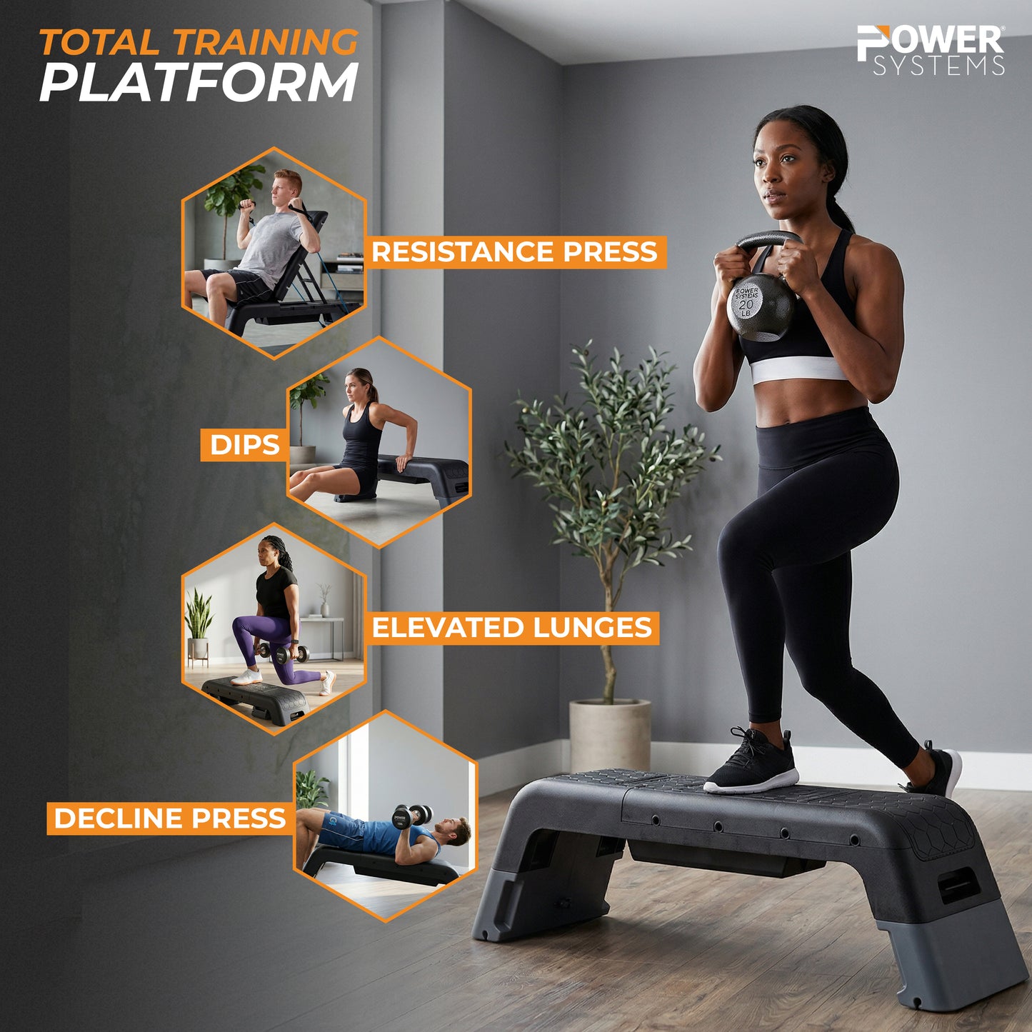 The Deck Aerobic Step Platform