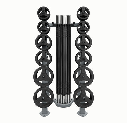 Deluxe CardioBarbell 10 Set Storage Rack Only