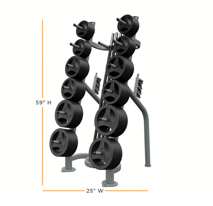 Deluxe CardioBarbell 10 Set Storage Rack Only