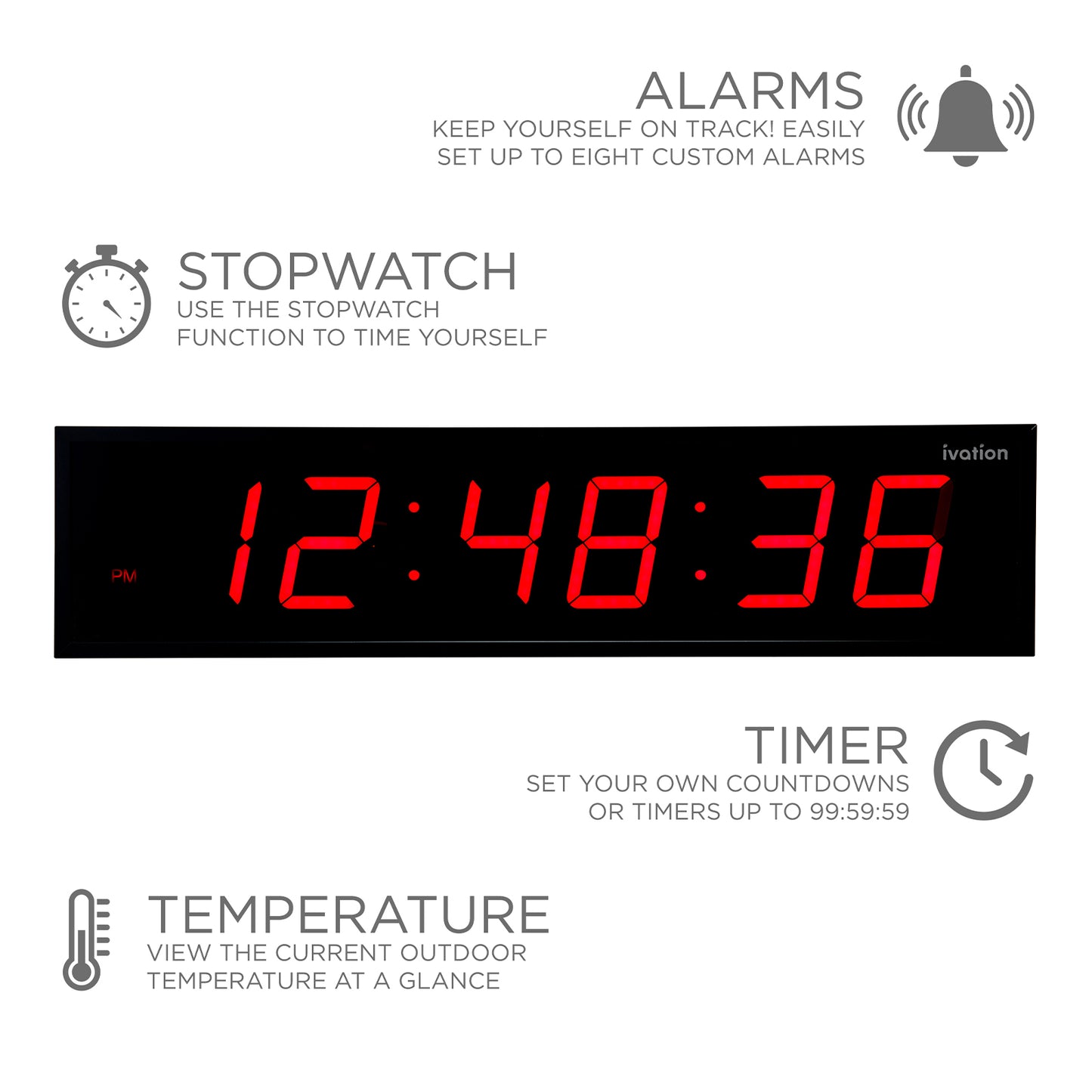 Oversized LED Gym Timer