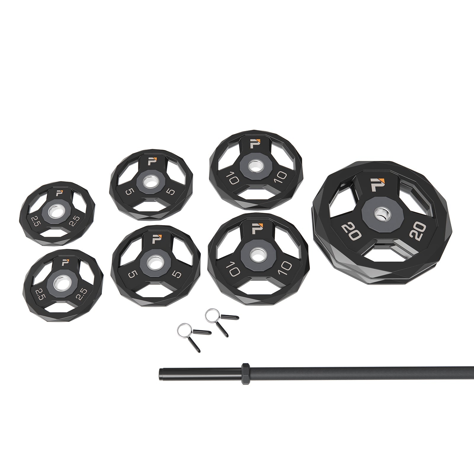 ProElite Pump Cardio Barbell Set | Lock-Jaw Collars | Bar | Plate