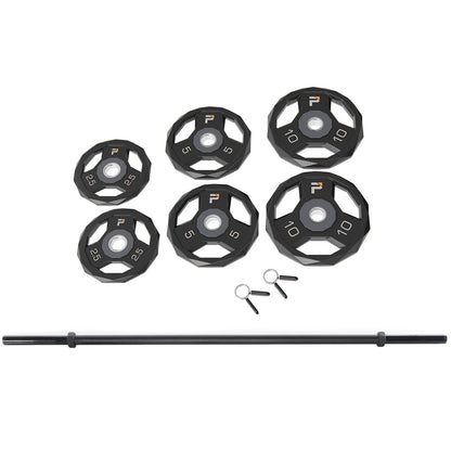 ProElite Pump Set — Bar + Plates + Spring Collars