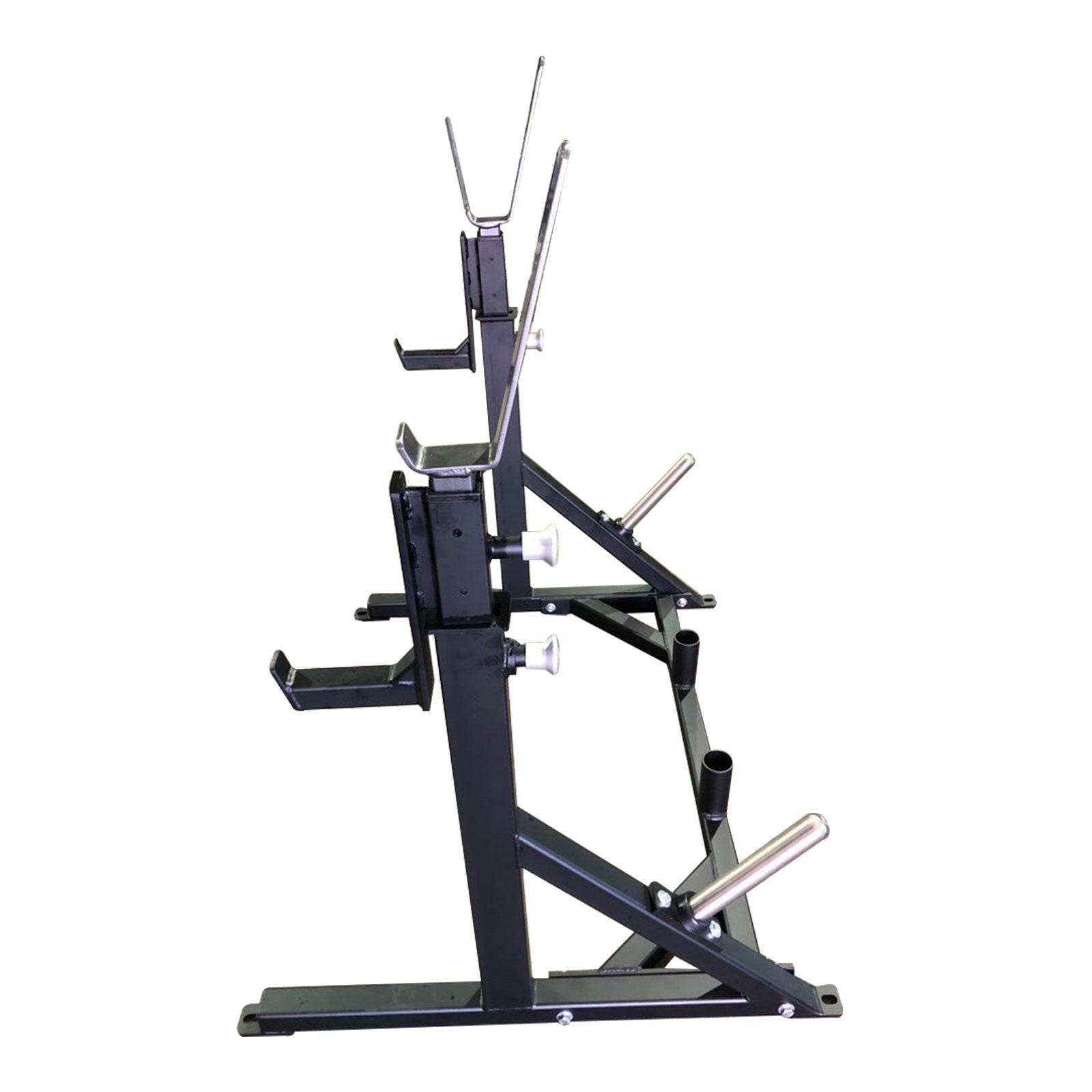 Pro Maxima FW24 Adjustable Squat Stand w/ Cross Member and Weight Storage